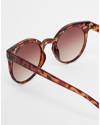 Женские коричневые солнцезащитные очки с леопардовым принтом от Cat Eye
