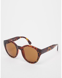 Женские коричневые солнцезащитные очки с леопардовым принтом от Asos