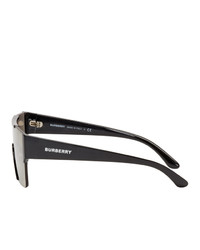 Мужские коричневые солнцезащитные очки с принтом от Burberry