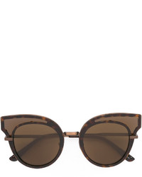 Женские коричневые солнцезащитные очки с украшением от Bottega Veneta