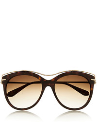 Женские коричневые солнцезащитные очки от Alexander McQueen