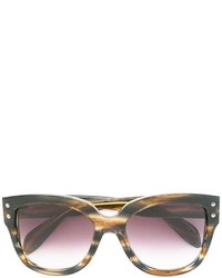Женские коричневые солнцезащитные очки от Alexander McQueen