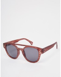 Мужские коричневые солнцезащитные очки от Asos