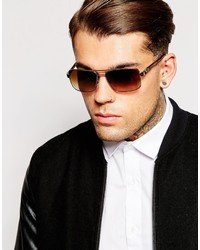 Мужские коричневые солнцезащитные очки от Versace