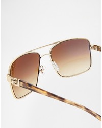 Мужские коричневые солнцезащитные очки от Versace