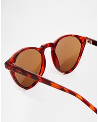 Мужские коричневые солнцезащитные очки от Reclaimed Vintage