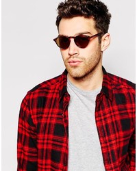 Мужские коричневые солнцезащитные очки от Reclaimed Vintage