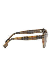 Мужские коричневые солнцезащитные очки от Burberry