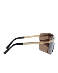 Мужские коричневые солнцезащитные очки от Versace