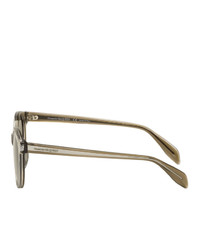 Мужские коричневые солнцезащитные очки от Alexander McQueen