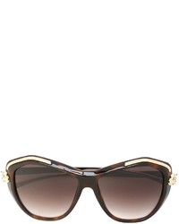 Женские коричневые солнцезащитные очки от Cartier