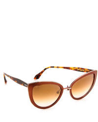 Женские коричневые солнцезащитные очки от Cat Eye