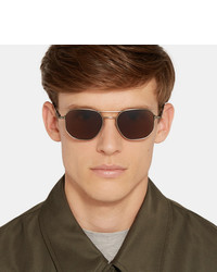 Мужские коричневые солнцезащитные очки от Ermenegildo Zegna