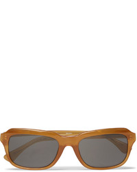 Мужские коричневые солнцезащитные очки от Dries Van Noten