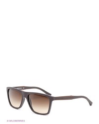 Мужские коричневые солнцезащитные очки от Emporio Armani