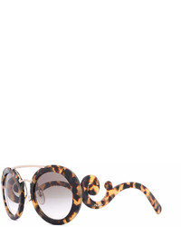 Женские коричневые солнцезащитные очки от Prada