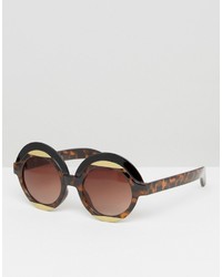 Женские коричневые солнцезащитные очки от Monki
