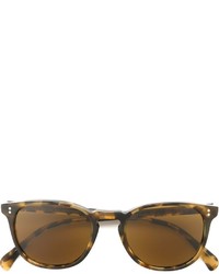 Мужские коричневые солнцезащитные очки от Oliver Peoples
