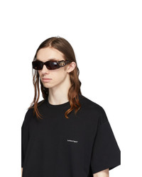 Мужские коричневые солнцезащитные очки от Balenciaga