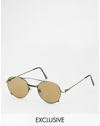 Мужские коричневые солнцезащитные очки от Reclaimed Vintage