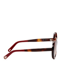 Женские коричневые солнцезащитные очки от Chloé