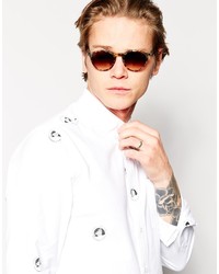 Мужские коричневые солнцезащитные очки от Persol