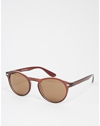Мужские коричневые солнцезащитные очки от Selected
