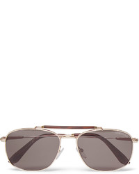Мужские коричневые солнцезащитные очки от Tom Ford