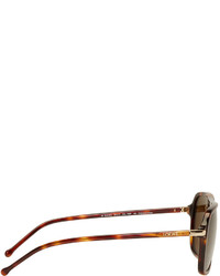 Мужские коричневые солнцезащитные очки от Loewe