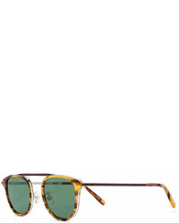 Мужские коричневые солнцезащитные очки от Garrett Leight