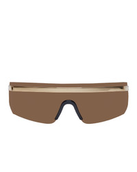 Мужские коричневые солнцезащитные очки от Versace