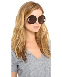 Женские коричневые солнцезащитные очки от Wildfox Couture