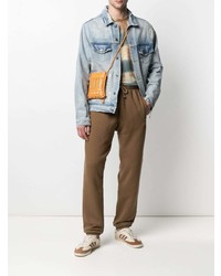 Мужские коричневые спортивные штаны от 424