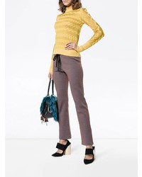 Женские коричневые спортивные штаны от Marni