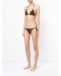 Коричневые трусики бикини от Matteau