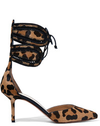 Коричневые туфли с леопардовым принтом от Francesco Russo