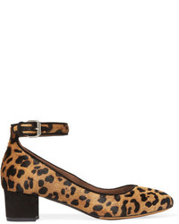 Коричневые туфли с леопардовым принтом от Tabitha Simmons