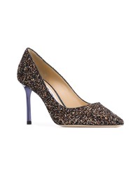 Коричневые туфли с пайетками от Jimmy Choo