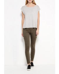 Коричневые узкие брюки от Jennyfer