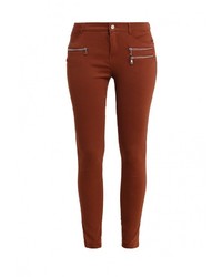 Коричневые узкие брюки от Mim