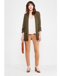 Коричневые узкие брюки от Modis