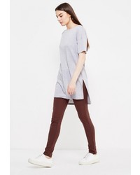 Коричневые узкие брюки от Modis