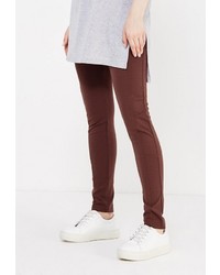 Коричневые узкие брюки от Modis