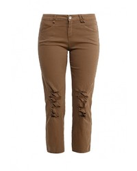 Коричневые узкие брюки от Motivi