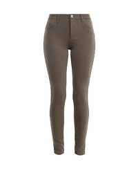 Коричневые узкие брюки от QED London