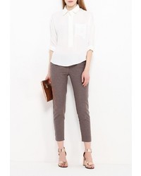 Коричневые узкие брюки от Sinéquanone