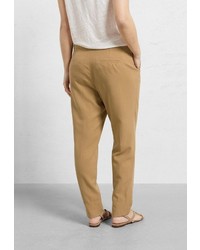 Коричневые узкие брюки от Violeta BY MANGO