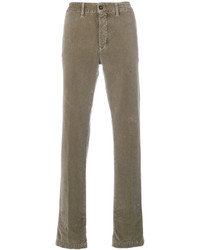 Мужские коричневые хлопковые брюки от Massimo Alba