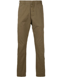 Мужские коричневые хлопковые брюки от No.21