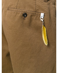 Мужские коричневые хлопковые брюки от Pt01